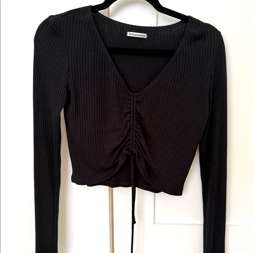 Reformation Cinched Croptop